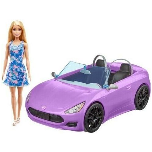 Barbie Ave Doll & Convertible Car Purple Hby29 Age- 7 Years & Above