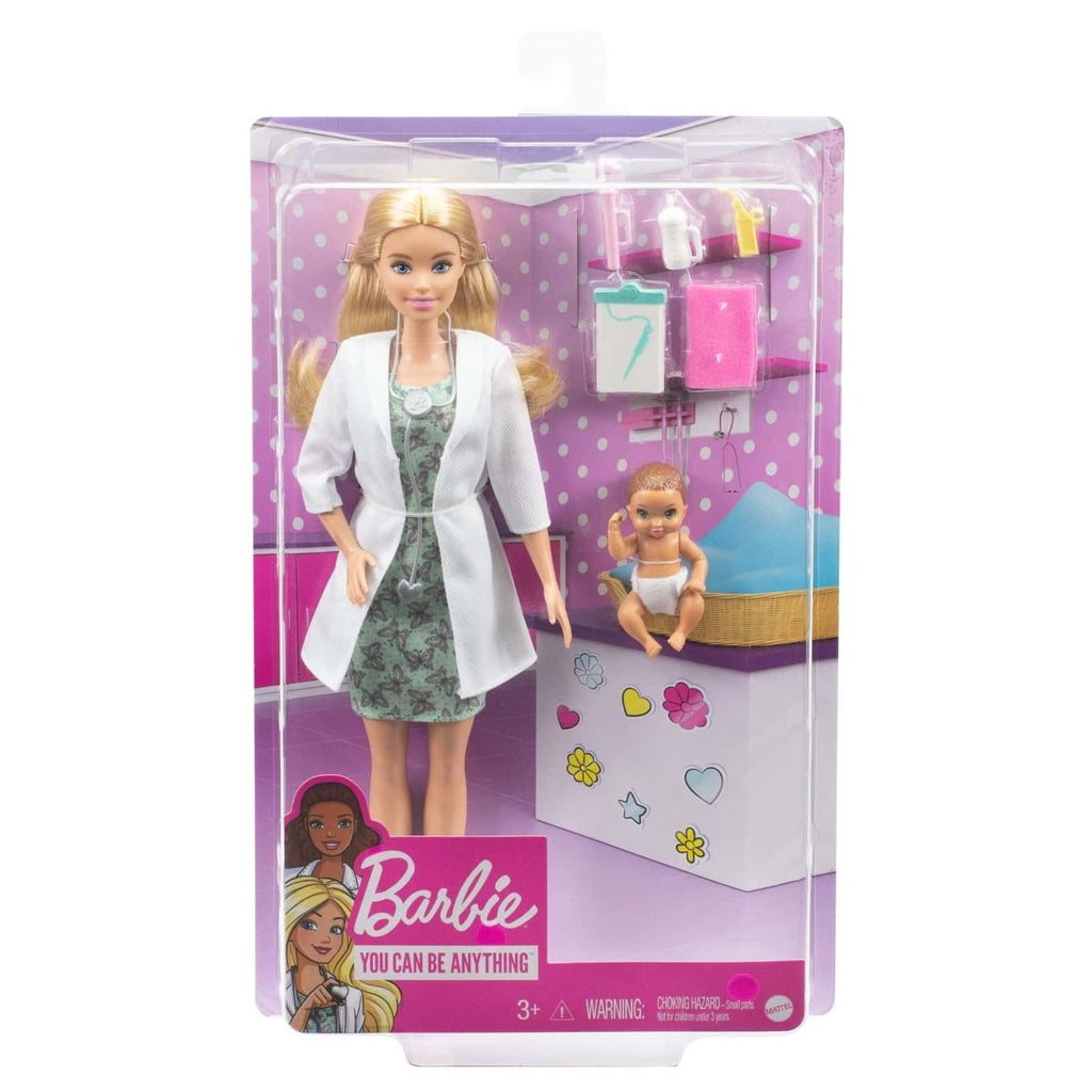Barbie Baby+ Doctor Doll & Hospital Playset Gvk03 Multicolor Age- 3 Years & Above