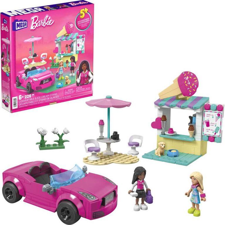 Barbie Convertible & Icecream Stand Multicolor Age- 6 Years & Above
