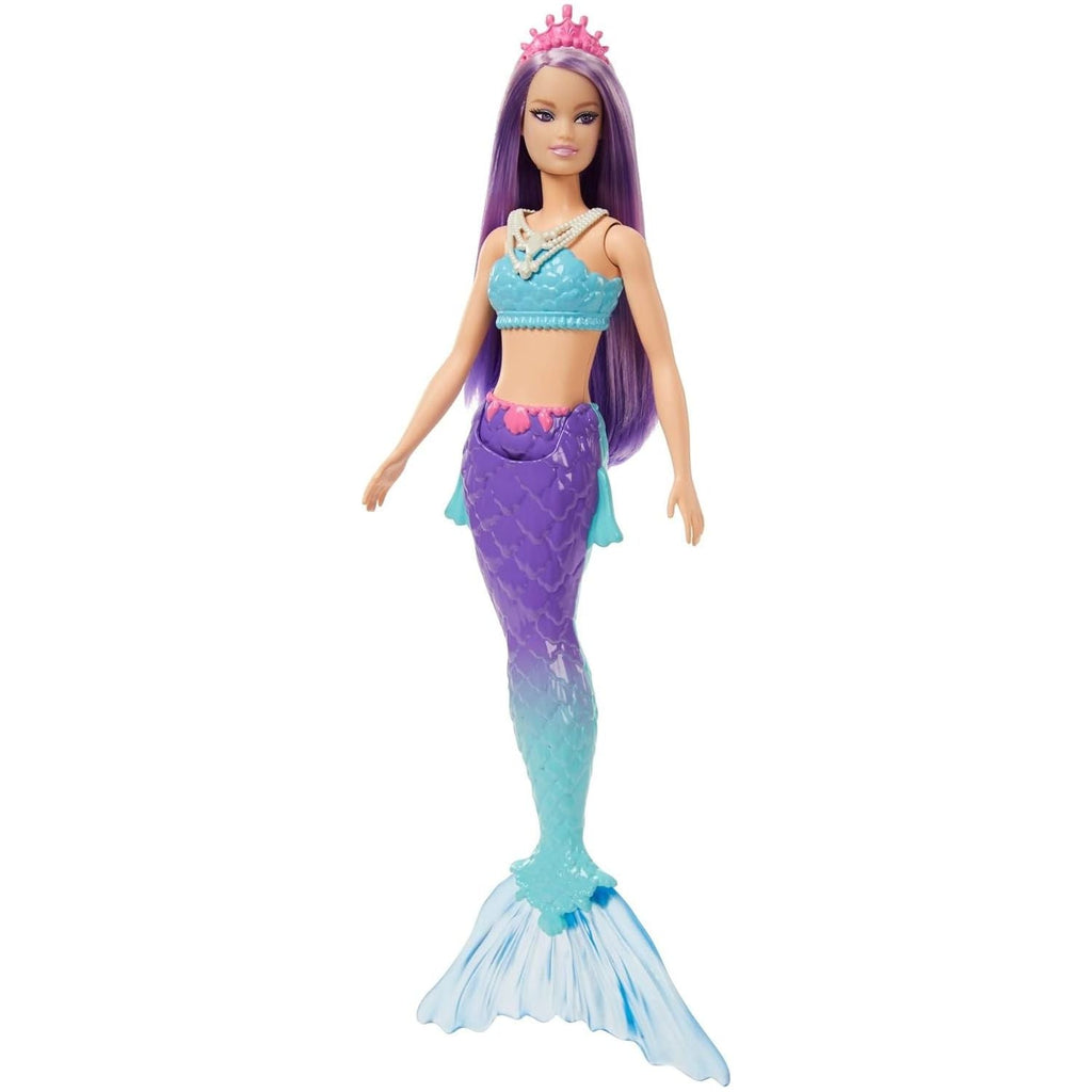 Barbie Dreamtopia Mermaid with Blue & Purple Ombre Mermaid Tail and Tiara Hgr08/Hgr10 Age- 3 Years & Above
