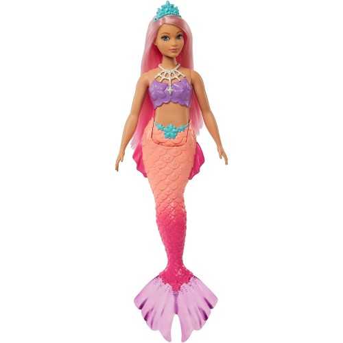 Barbie Dreamtopia Mermaid with Pink Tail and Tiara Hgr08/Hgr09 Age- 3 Years & Above
