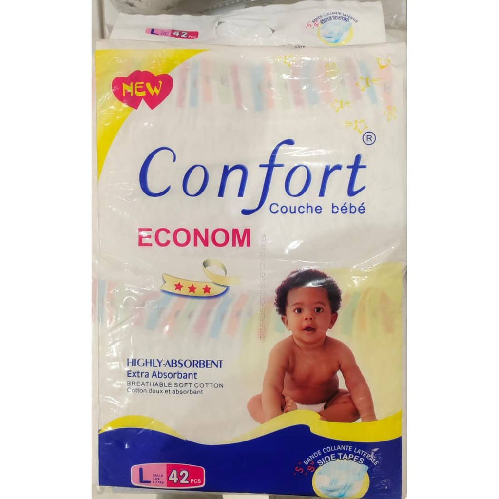 Confort Diaper Couche Econom Baby Diapers Large 9-14Kg 26 Pieces