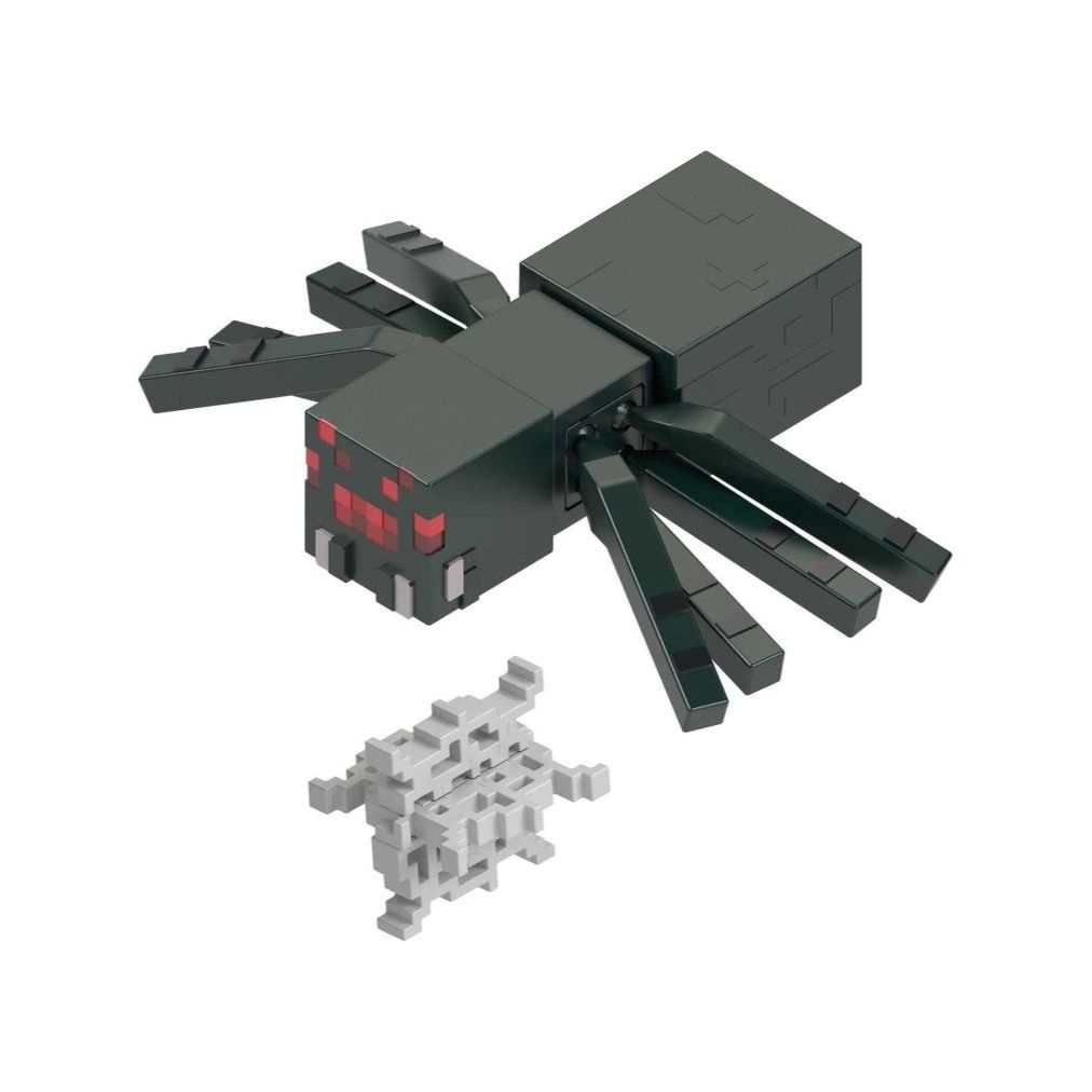 Minecraft 3.25-Inch Cave Spider Action Figure Dark Grey Age- 6 Years & Above