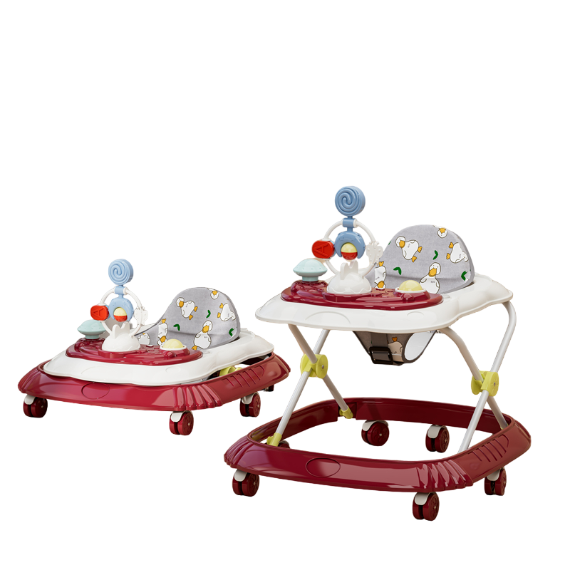 Peekaboo Baby Activity Walker With Music & Toys Red Age- 6 Months to 3 Years