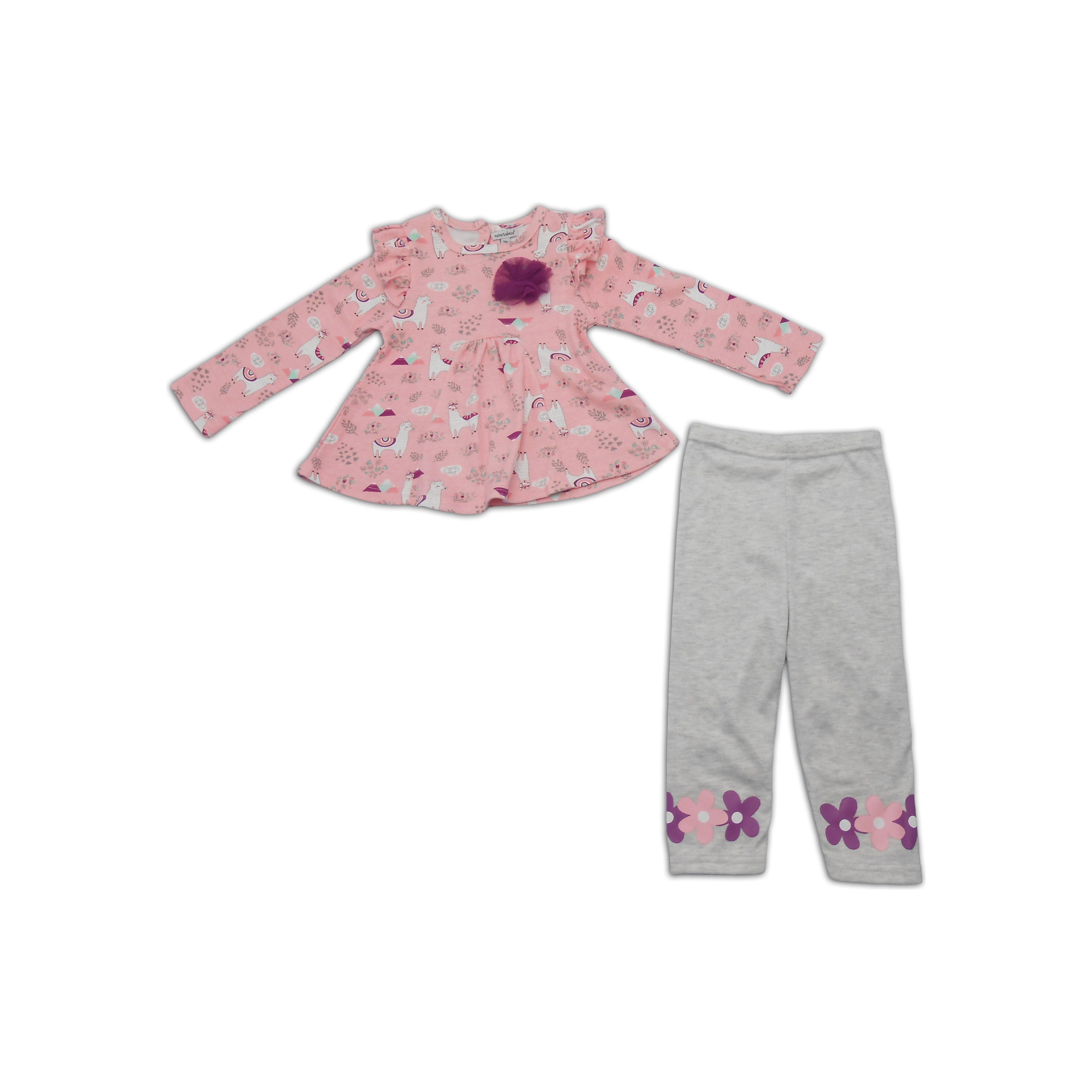 Motherschoice Baby Girls 2 Pcs Set (Dress+Leggings) Multicolor IT1285