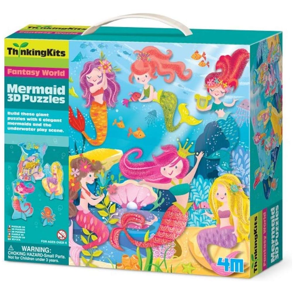 4M Thinkingkits 3D Puzzles Mermaid Age- 3 Years & Above