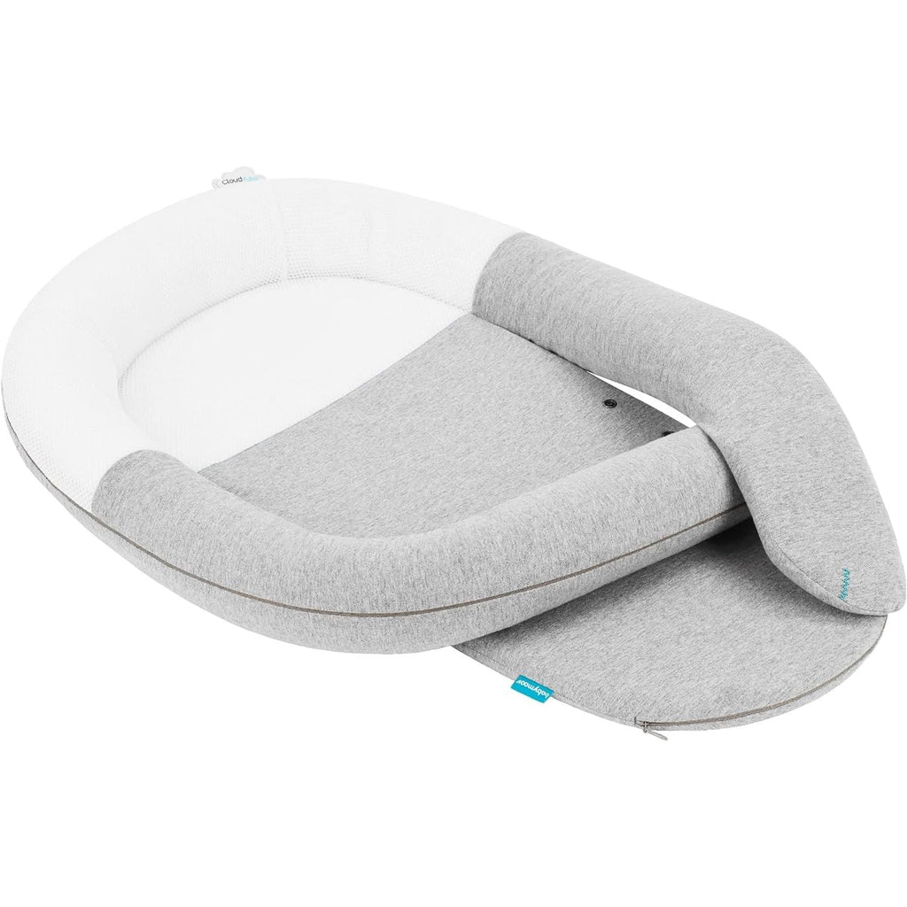 Babymoov Anti colic Cocoon CloudNest Grey/White Age- Newborn to 3 Months (Holds upto 9 Kgs)