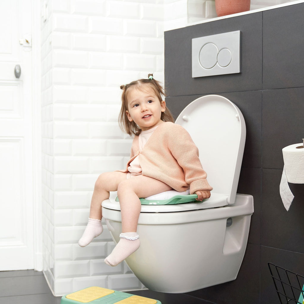 Babymoov Toilet Training Seat with Handles Green Age- 18 Months & Above