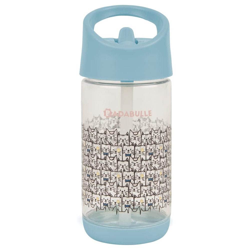 Badabulle Drinking Bottle With Straw Grey Age-6 Months & Above