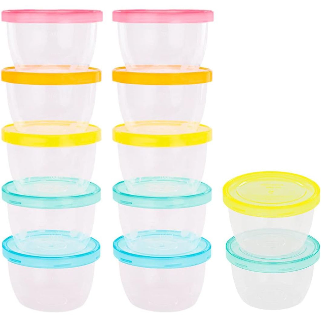 Badabulle Storage Container 12-Pack Badabowls 250 ml Multicolor Age-Newborn & Above