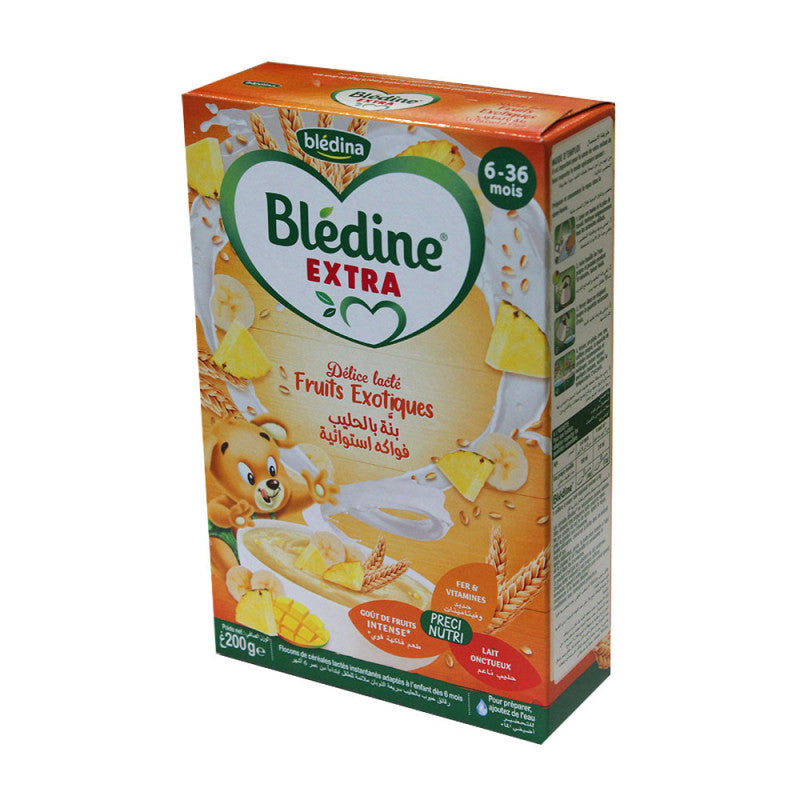 Bledina Extra Fruits Exotics Baby Cereals Food 200Gm Age- 6 Months to 36 Months