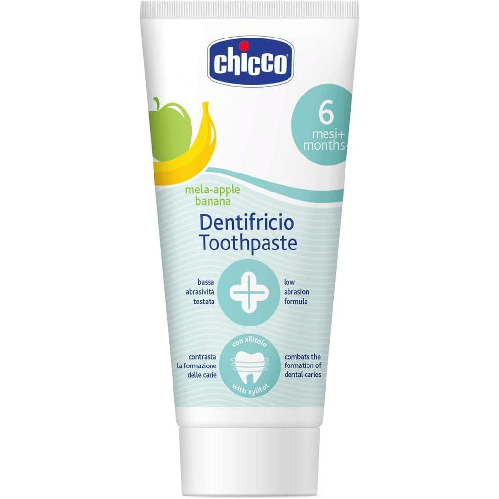 Chicco Apple-Banana Toothpaste with Fluoride 50ml 6-24m Age- 6 Months to 3 Years