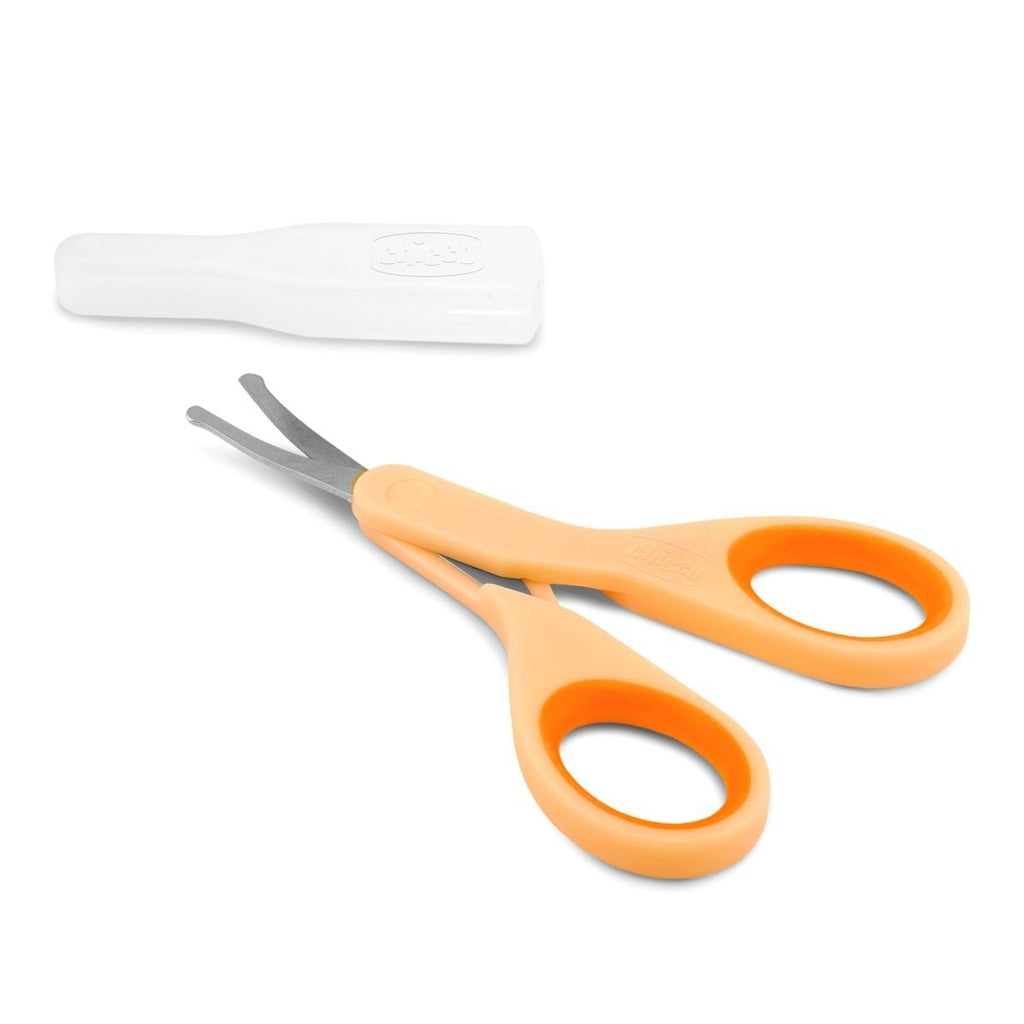 Chicco  Baby  Nail Scissor With Cover Yellow Age- Newborn & Above