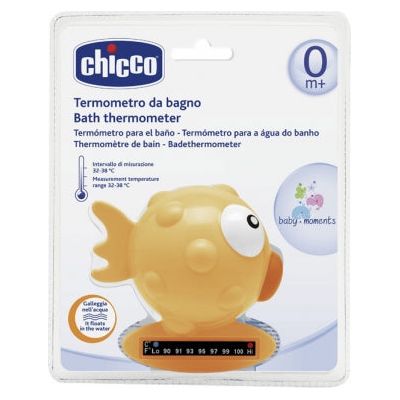 Chicco Bath Thermometer Fish Orange Age- Newborn & Above