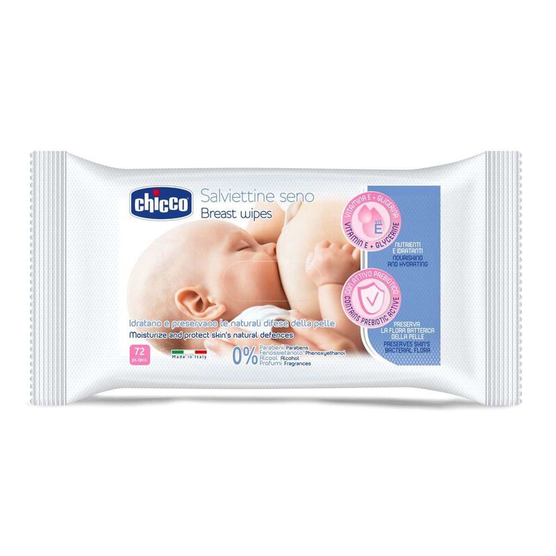 Chicco Cleansing Breast Wipes (72 Pcs)