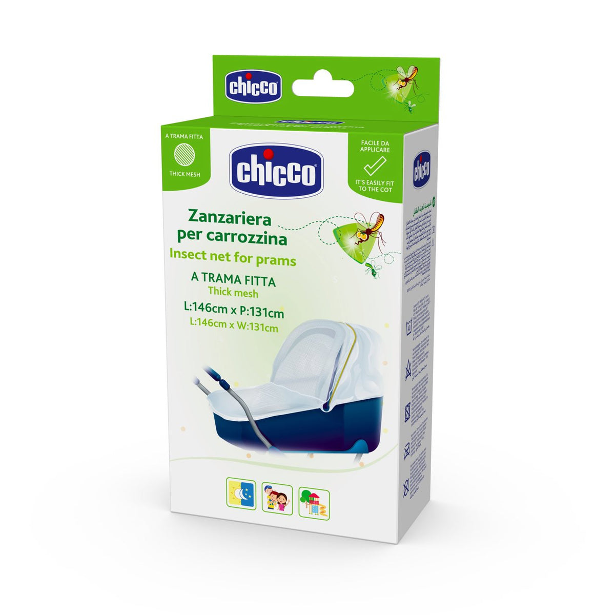 Chicco Mosquito Net For Baby Strollers Carrycots Age Newborn Above Peekaboo