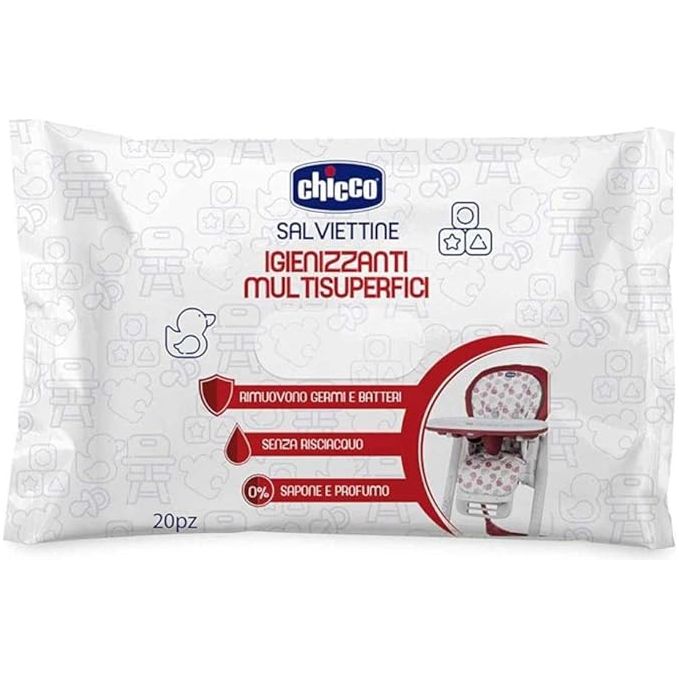 Chicco Multi-Surface Cleansing Wipes, 20 Pieces