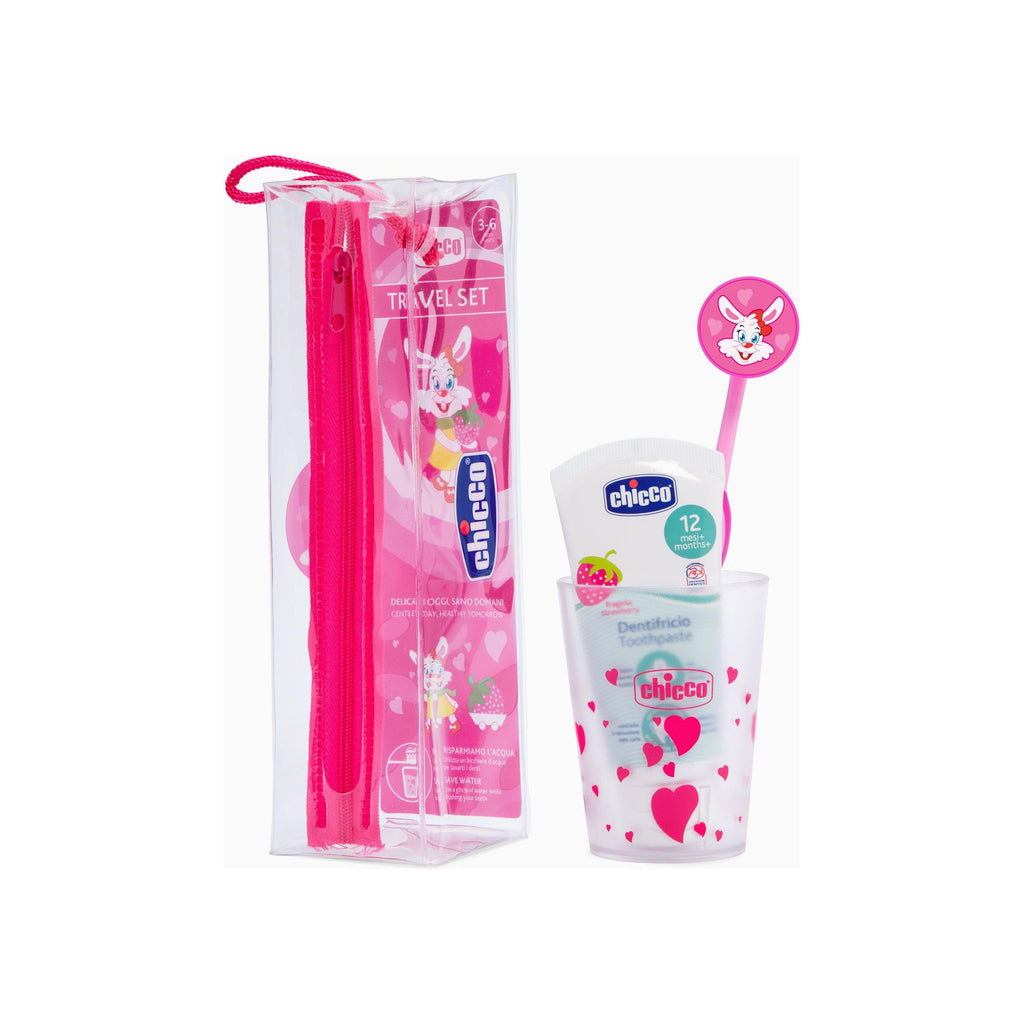 Chicco Oral Set Travel Pouch 36M+ Girl(0854311)
