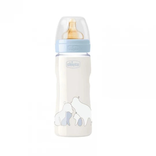 Chicco Original Touch Blue Baby Feeding Bottle 330ml Age- 4 Months & Above330ml Age- 4 Months & Above