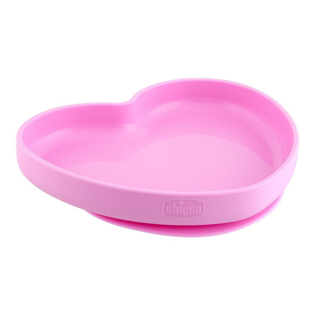 Chicco Plate Silicone Heart Shaped Teal 9M+(1021720)