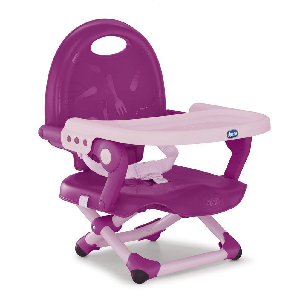 Chicco Pocket Snack Compact Booster Highchair Pink Age 6 Months & Above