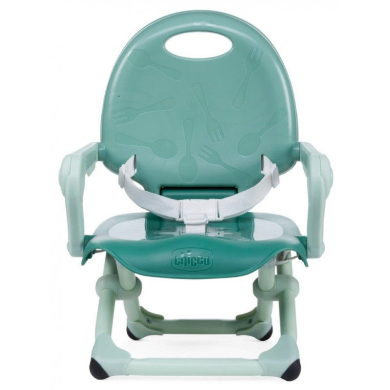 Chicco Pocket Snack Compact Booster Highchair Sage Green Age 6 Months & Above