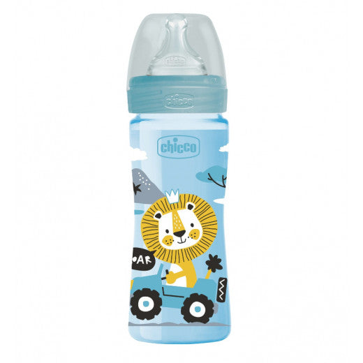 Chicco Well-Being Medium Flow Baby Feeding Bottle 250 Ml Age- 2 Months & Above