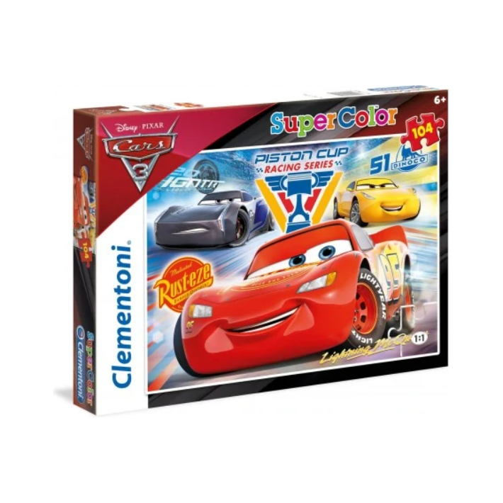 Clementoni Puzzles 104 Cars 3 (27072) Age-5 Years & Above