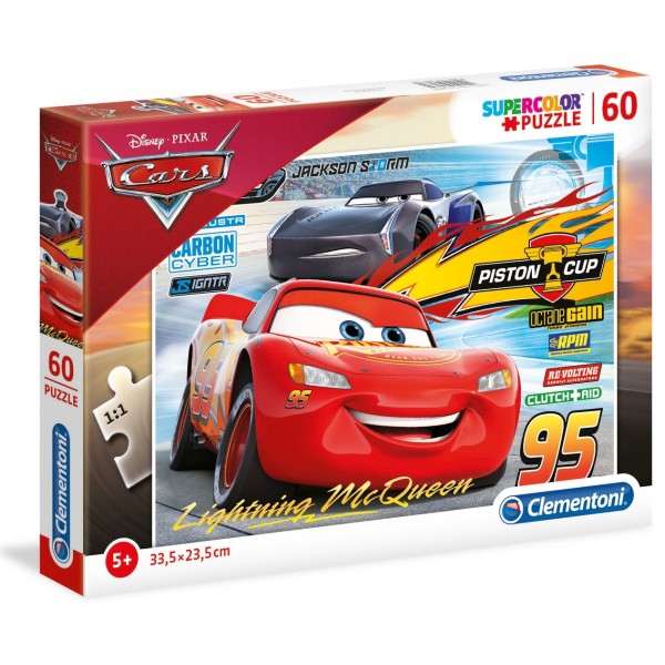 Clementoni Puzzles 60 Cars 3 (26973) Age-5 Years & Above