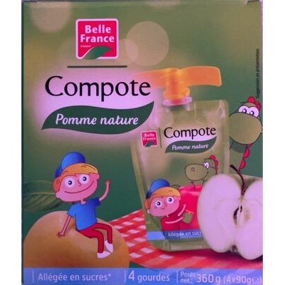 Compote Belle France Pomme Nature 4Pcx90Gm 360Gm