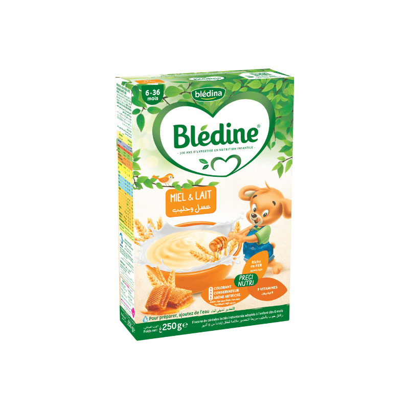 France Lait Bledine Honey & Milk Cereal 250 Grams AGe- 6 Months to 36 Months