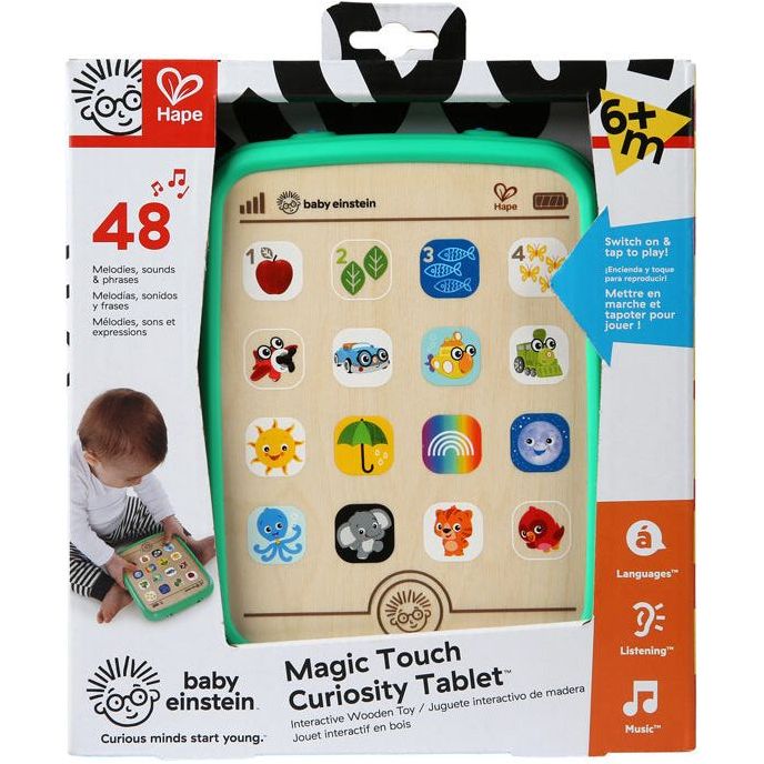 Little Einstein Magic Touch Curiosity Wooden Tablet Age- 12 Months & Above