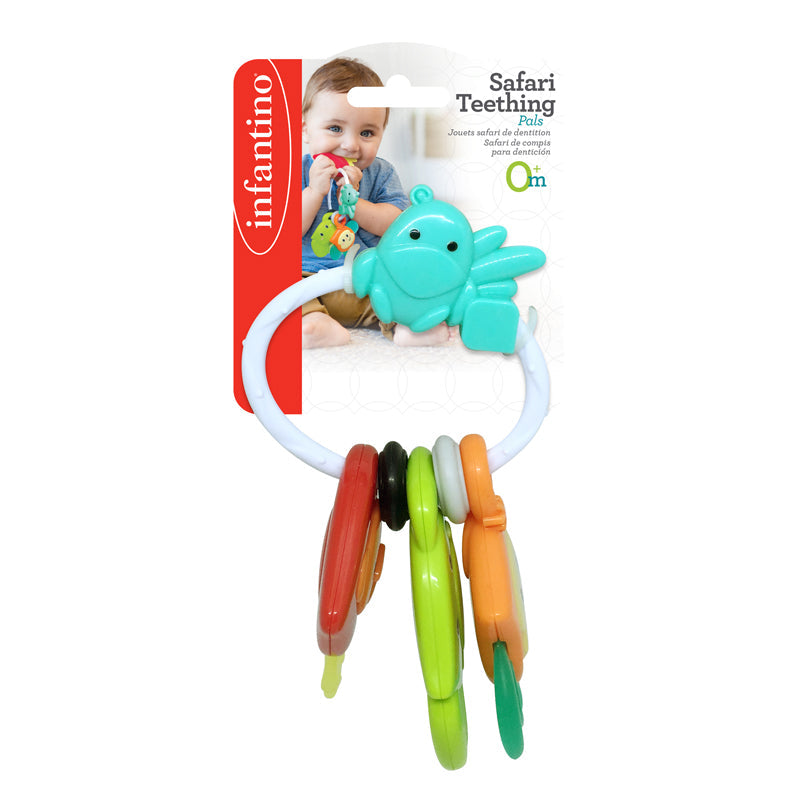 Infantino Safari Teething Pals Multicolor Age-6 Months & Above