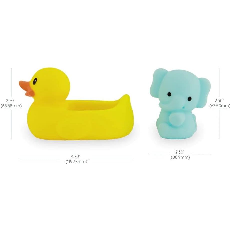 Infantino Safety Temperature Bath Pals (Elephant & Duck) Multicolor Age- Newborn & Above