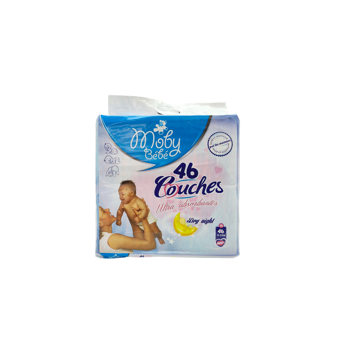 Moby Baby Daipers 13 22Kg 46Pcs Peekaboo