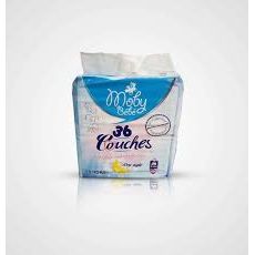 Moby Baby Diapers (5-10Kg) 36Pcs
