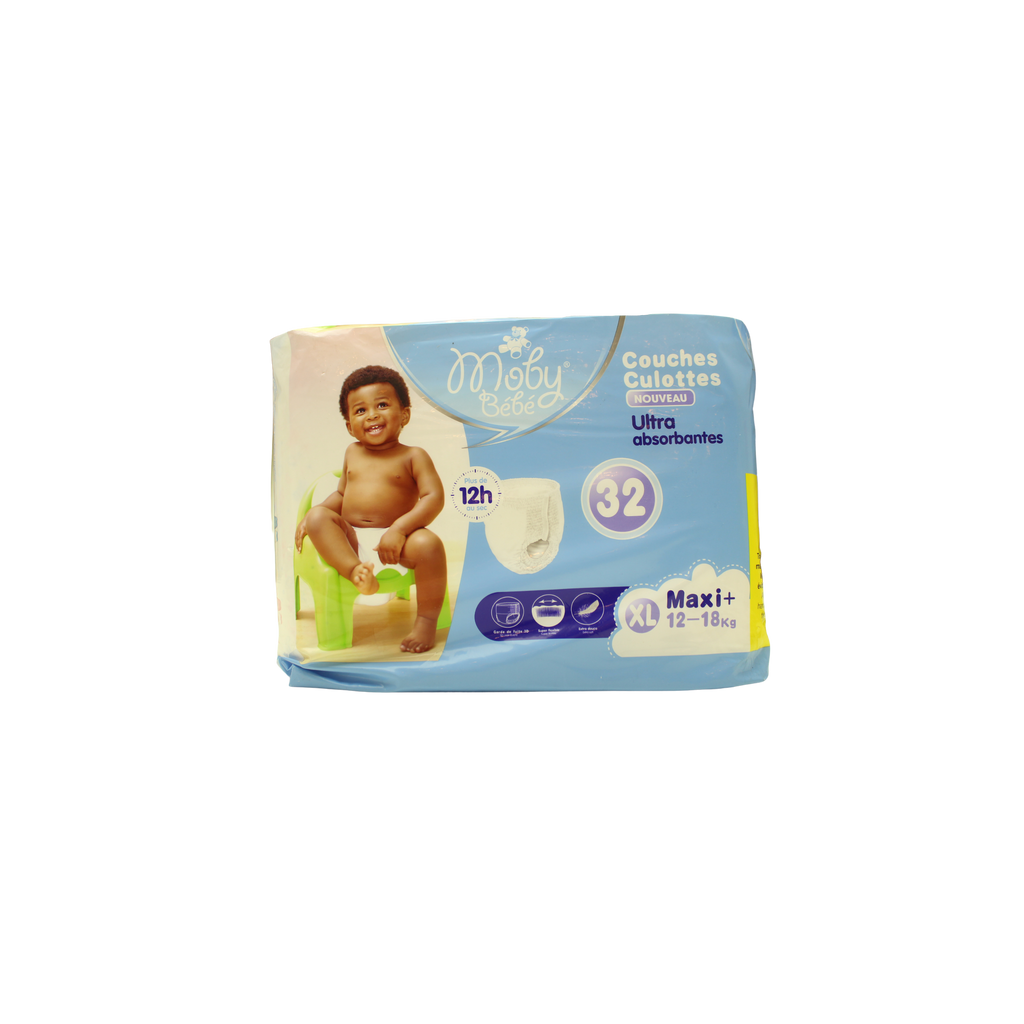 Mobybebe Baby Pant Style Diapers (12-18 Kg) 32Pcs