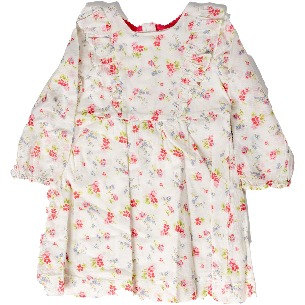 Mothercare Street Party Floral White Dress E801 Age- 6 Months to 5 Years