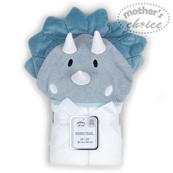 Motherschoice Dinasaur Baby 3D Hooded Towel (84x84cm) IT3381 Blue Age- Newborn & Above
