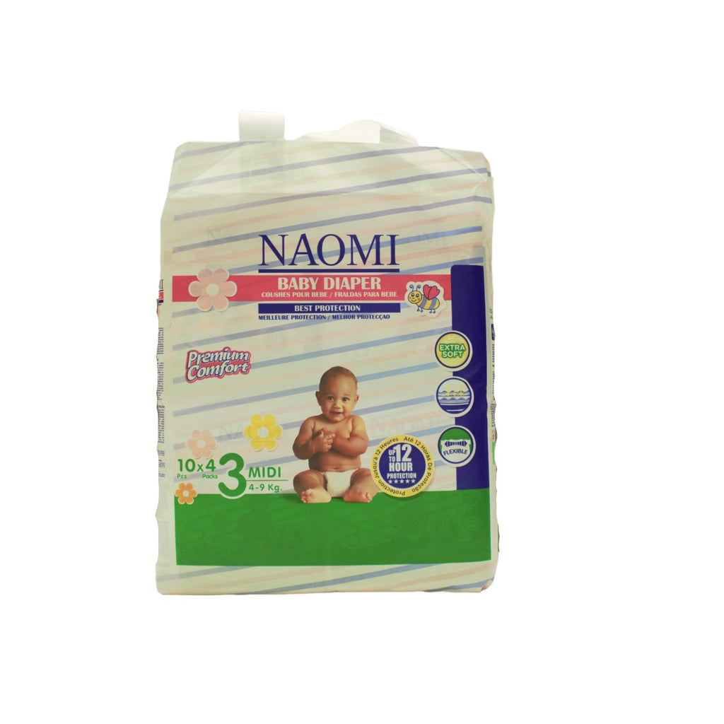 Naomi Baby Daipers Midi (4-9Kg) 40Pcs