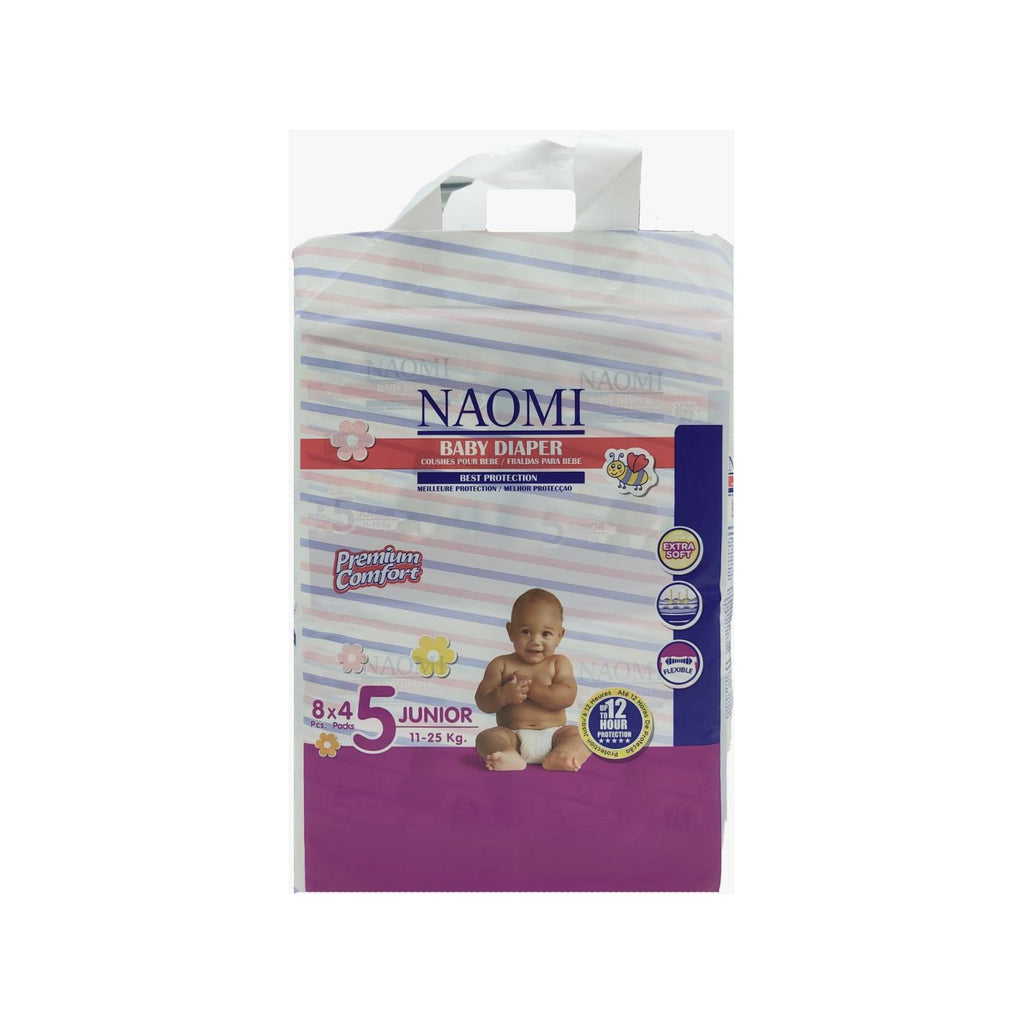 Naomi Baby Diapers Junior (11-25 kg) 32Pcs