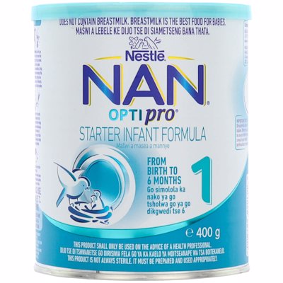 Nestlé Nan Optipro 1 Infant Milk Formula 400g Age- Newborn to 6 Months 