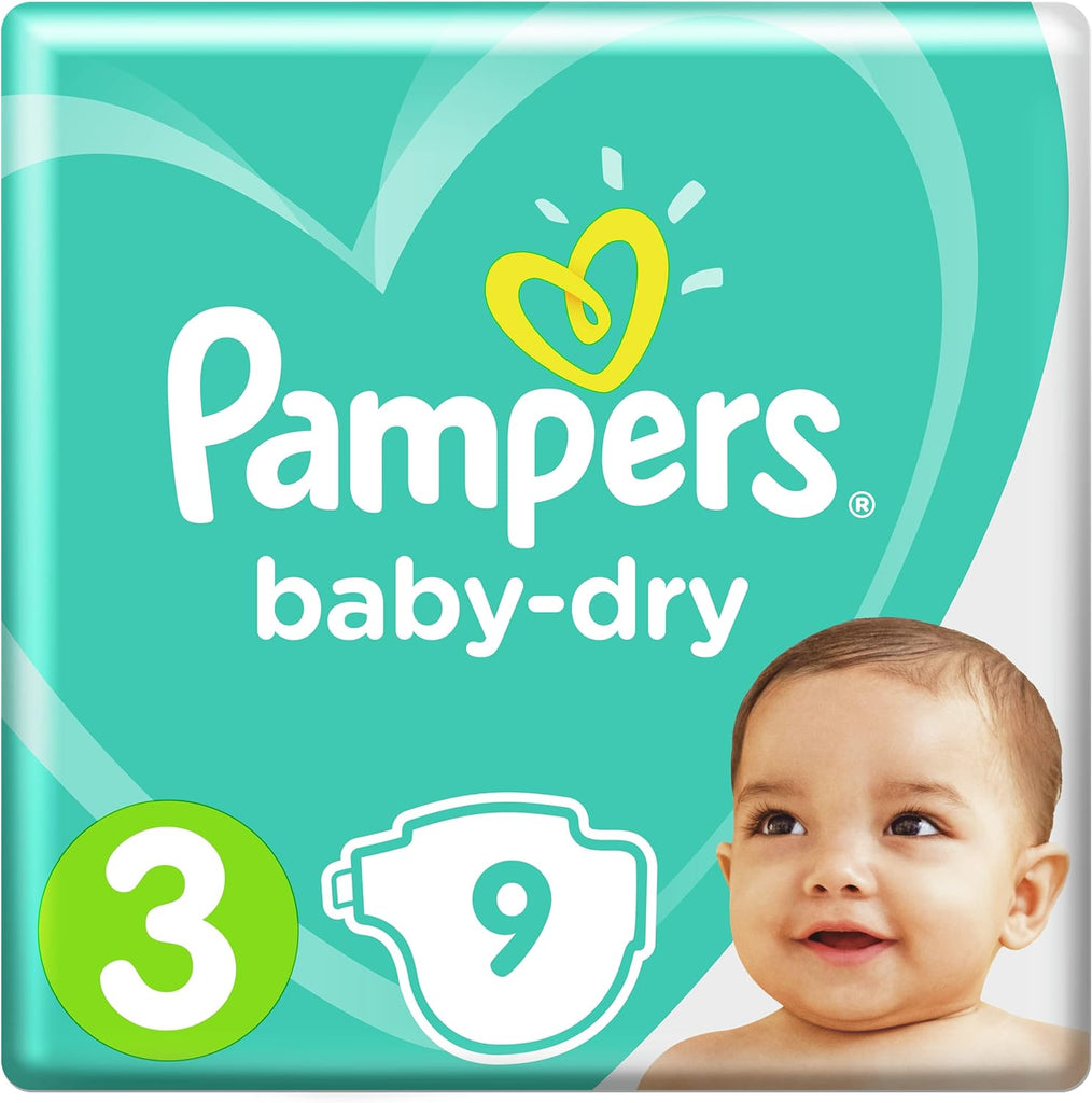 Pampers Baby Dry Maxi Diapers Size 3 (6-10Kg) 9Pcs