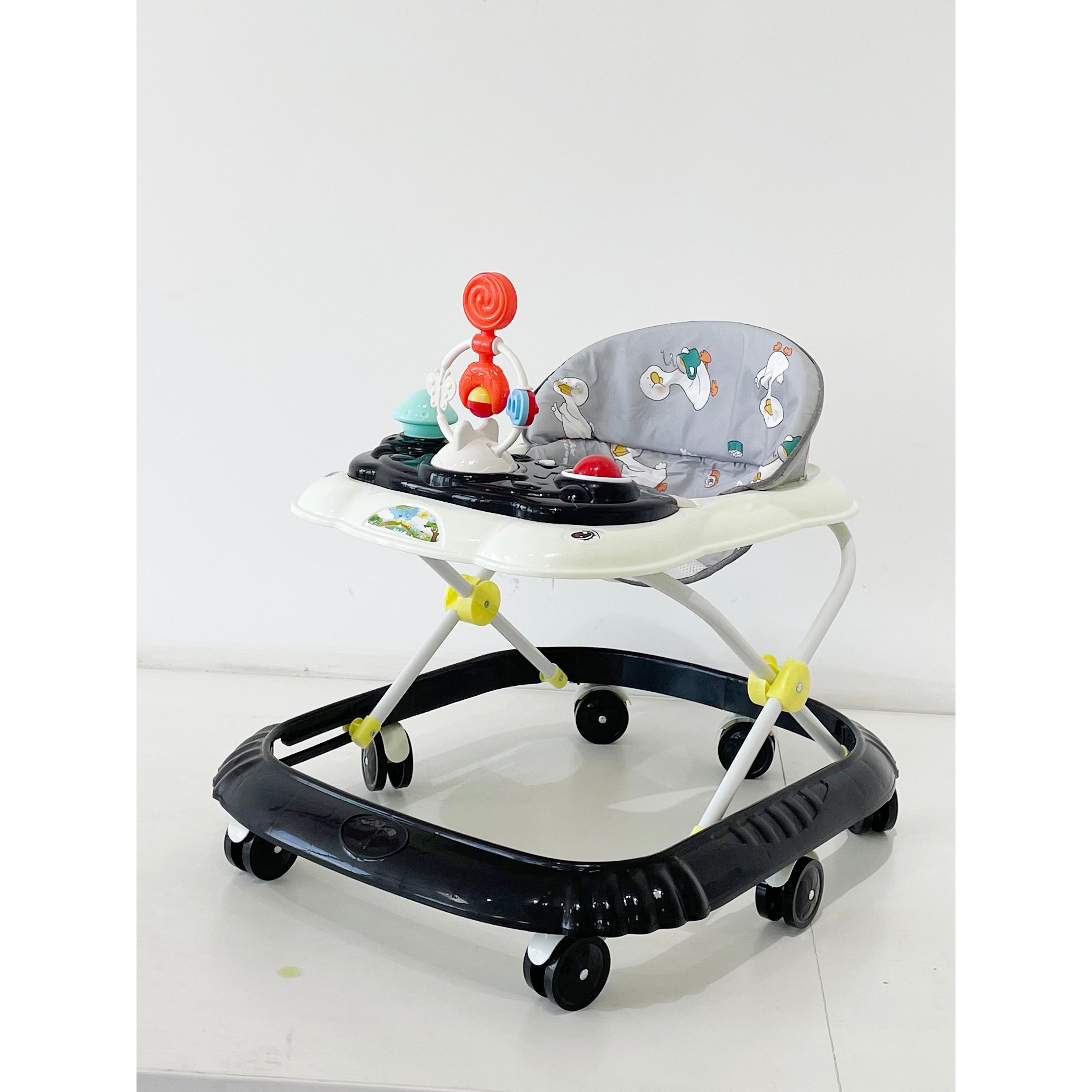 Peekaboo Baby Activity Walker With Music & Toys Black Age- 6 Months to 3 Years