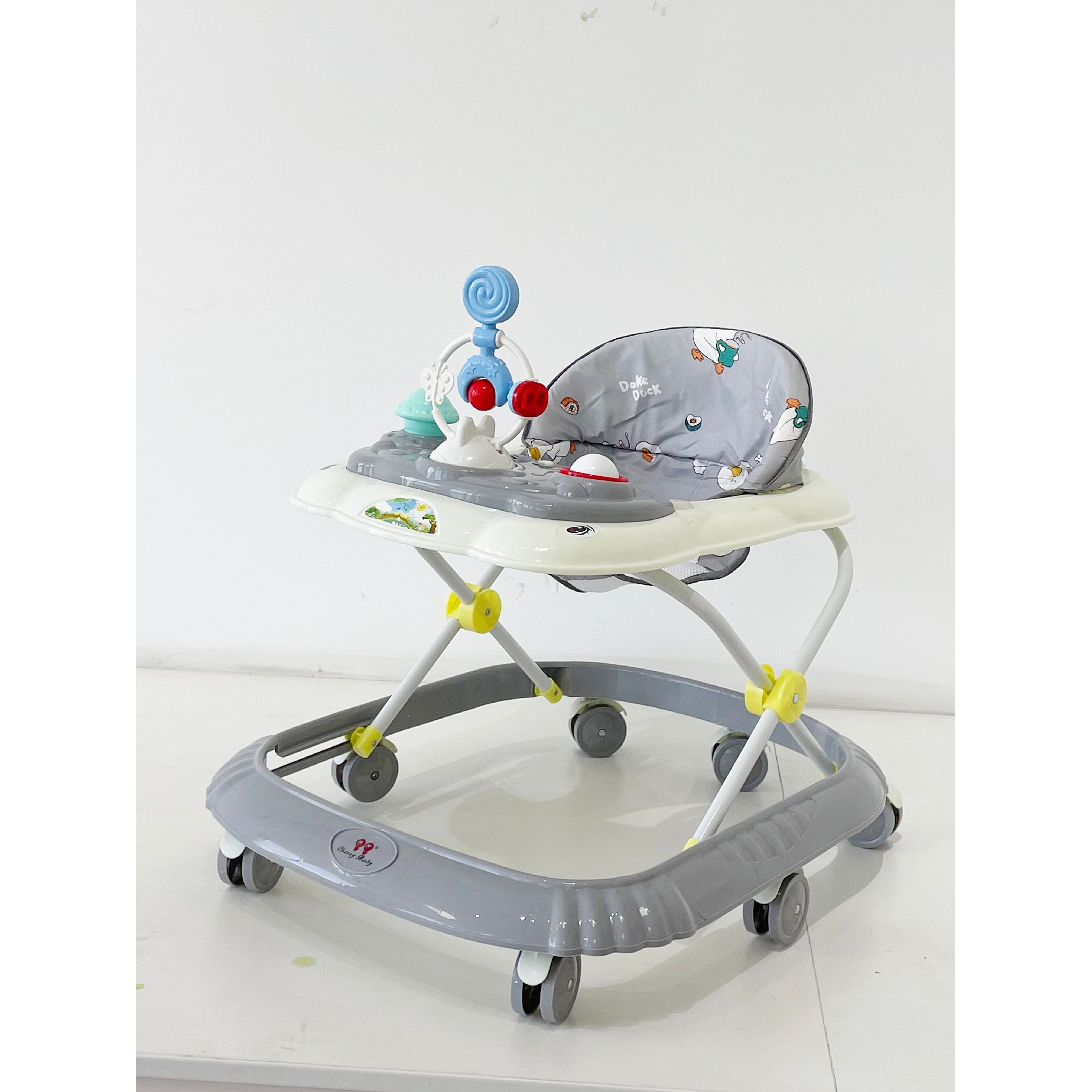 Peekaboo Baby Activity Walker With Music & Toys Grey Age- 6 Months to 3 Years