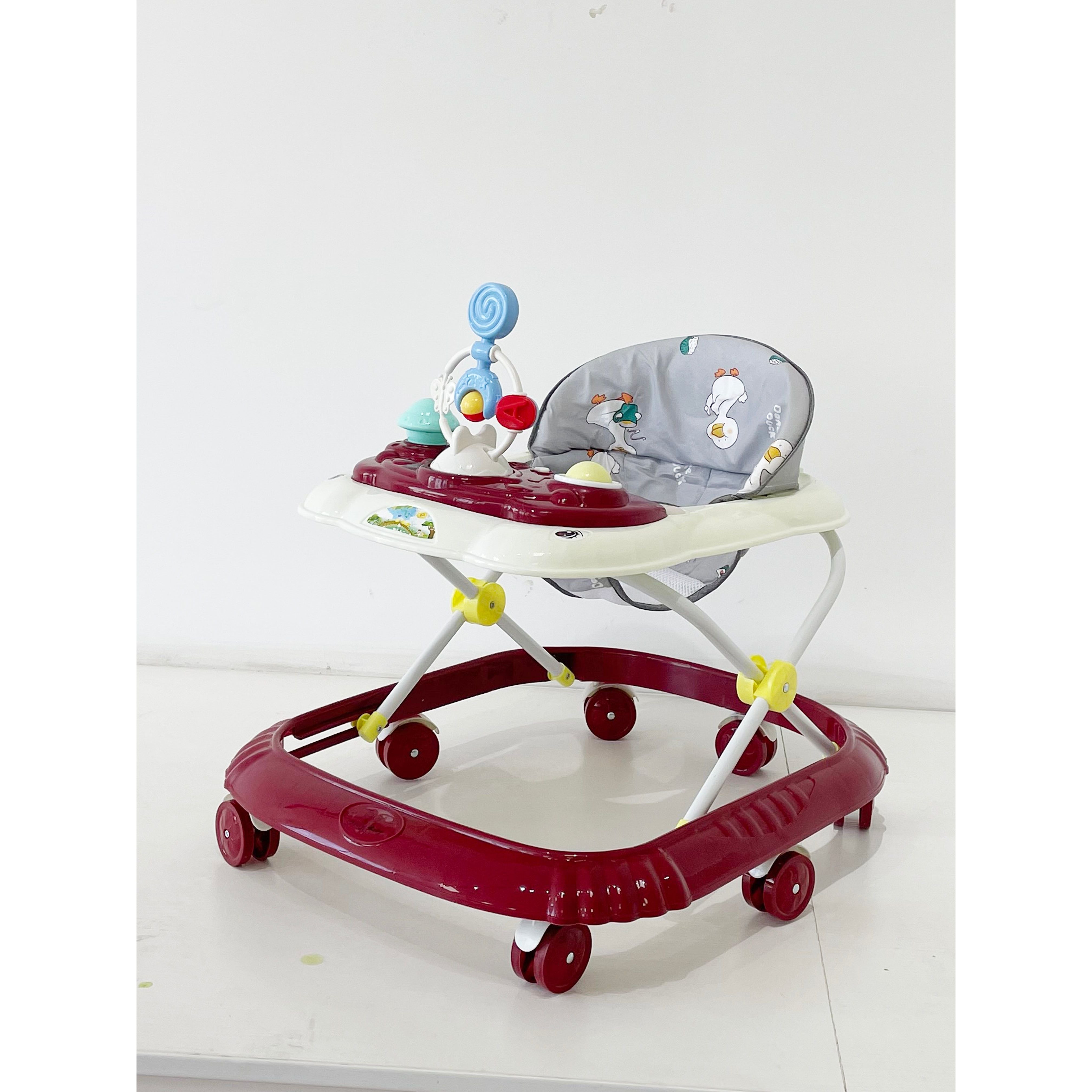 Peekaboo Baby Activity Walker With Music & Toys Red Age- 6 Months to 3 Years