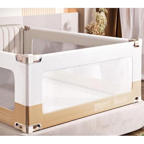 Peekaboo Baby/Child Safety Bed Rail 200 cm/ 2 Metres Grey Age- Newborn & Above