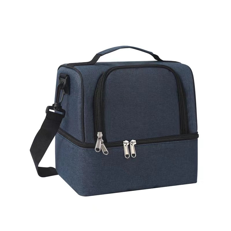 Pibi 2-in-1  Insulated bottle & Lunch Bag Navy Blue Age- Newborn & Above