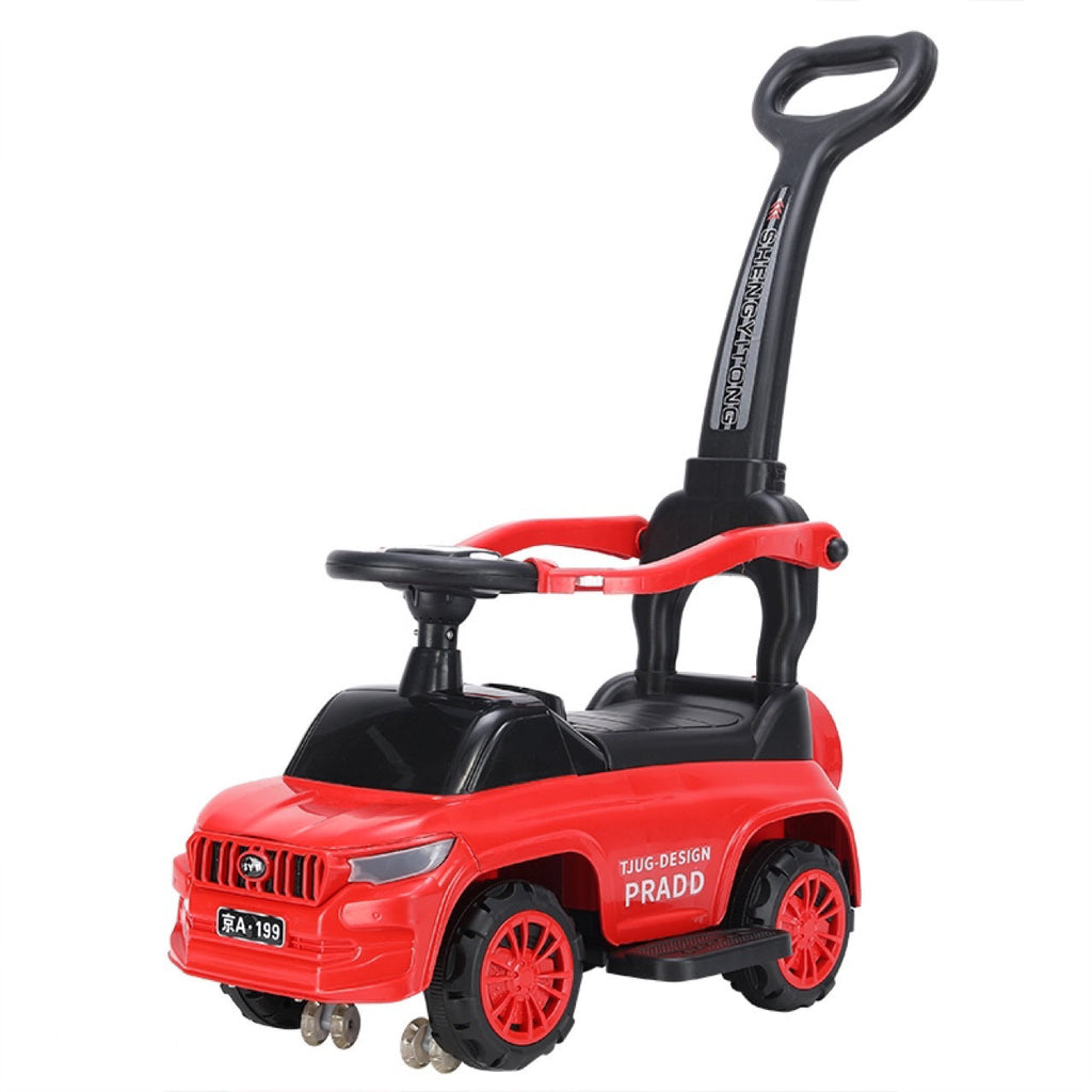Pibi Cute Push-On Ride On Car with Back Handle Red Age- 18 Months & Above