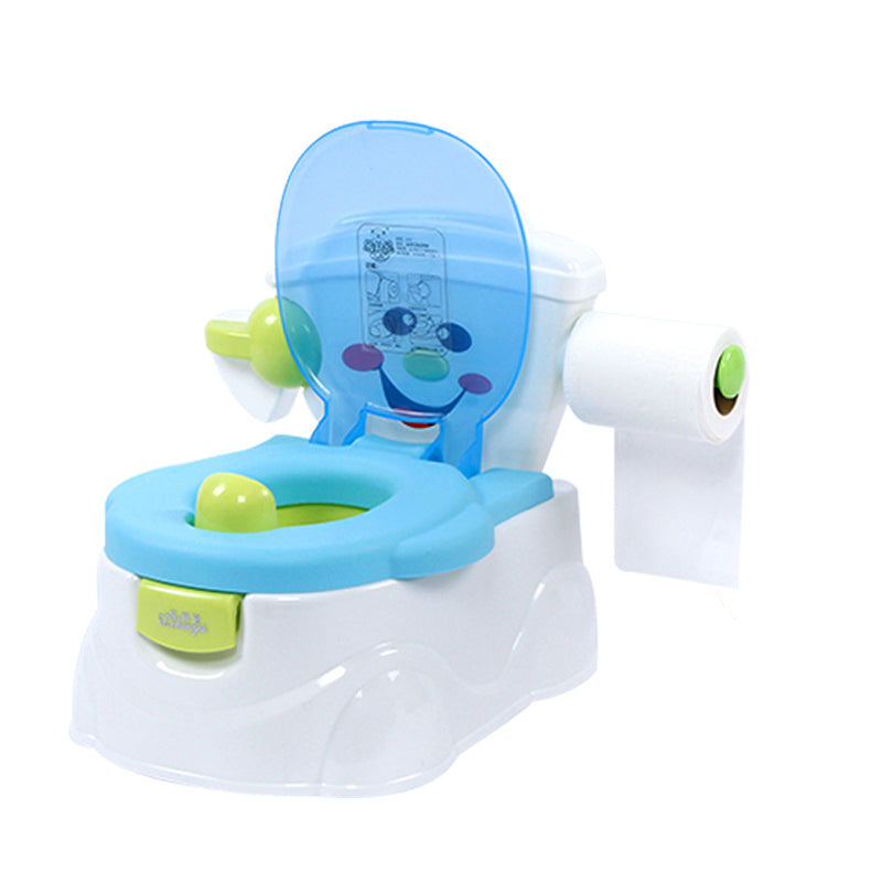 Pibi Cute Toddlers Potty Training Seat Seat with Cover Blue/White Age- 18 Months to 3 Years